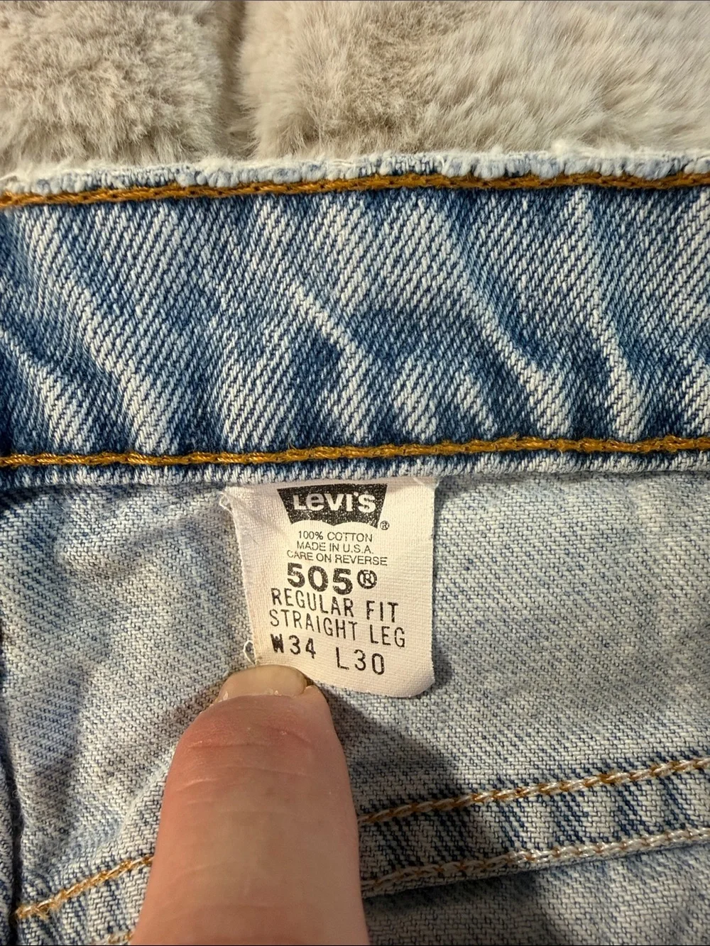 Vintage 1996 Levi’s 505 Straight Leg Jean, 34 x 30
